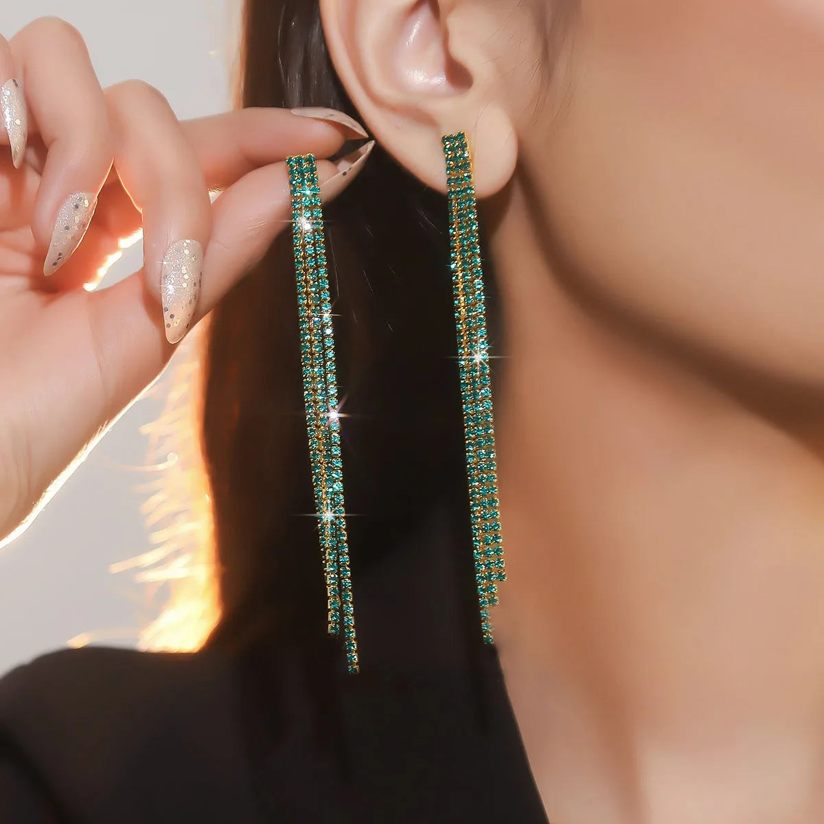 Boucles d'Oreilles Cristal Élégance