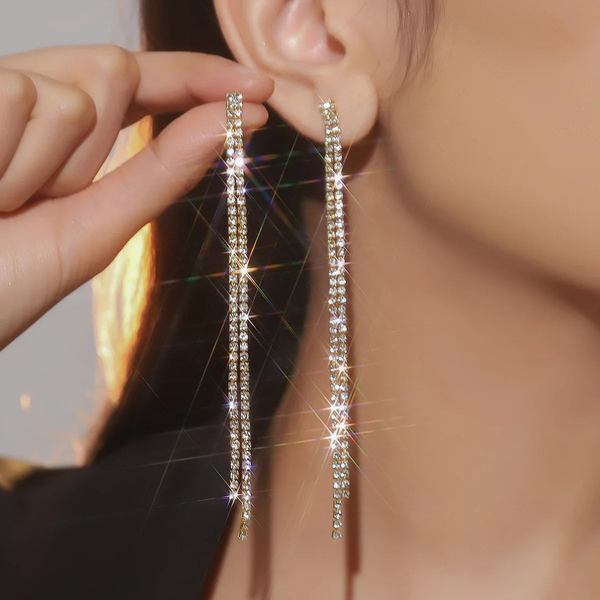 Boucles d'Oreilles Cristal Élégance